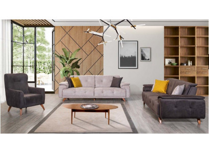 Obývací pokoj Nábytek Stylová třímístná sedací souprava 3-dílná sada