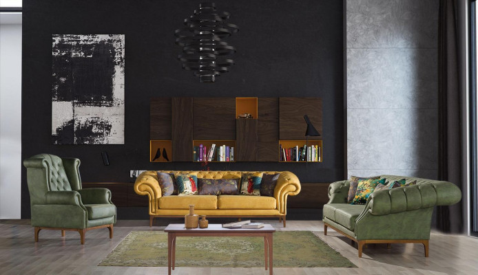 3 Sitzer Potahové Sofy obývací pokoj Pohovky Moderní Styl Designérský Nábytek Sofa