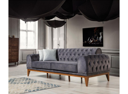 Sofa 3místná pohovka textilie Design Pohovka Nábytek Nová Třísedadlová Pohovka Nová