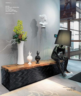 Obývací pokoj stojací lampa světlo stojicí lampy xxl design lampa figurína socha nový