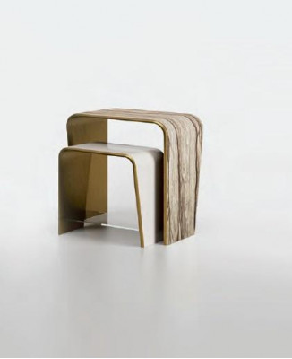 Couchtisch Obývací pokoj Nábytek Pohovka Stůl Design Bizzotto Stoly Set 2x Itálie