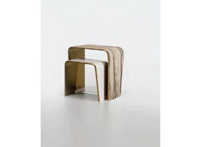 Couchtisch Obývací pokoj Nábytek Pohovka Stůl Design Bizzotto Stoly Set 2x Itálie