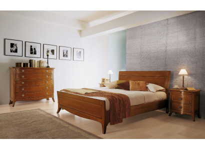 Manželská postel Luxus postele Dřevěné postele Rámy postelí Hnědé Design Klasický