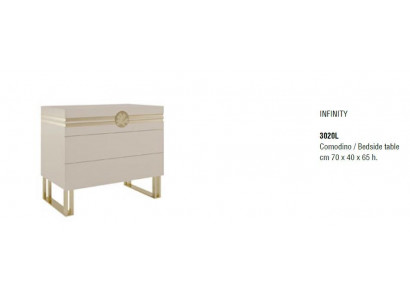 Noční stolek Design konzole Postranní stoly Ložnice Dřevo Luxusní konzole Nový