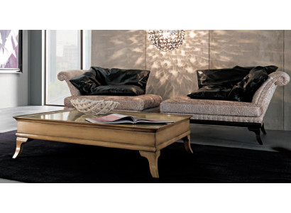 Luxus židle Design Nábytek židle Art déco Design Křeslo Textilie Obývací pokoj Lounge