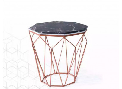 Beistelltisch obývací pokoj luxusní nábytek Materiál černý kov Design.