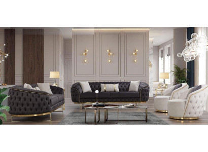 luxusní sedací souprava 4dílná 3+3+1+1 sedačka sofa nábytek gauč obývací pokoj
