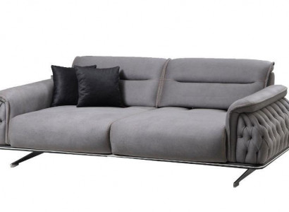 Designer měkká 3-místná pohovka pro obývací pokoj textilní nábytek nový luxus