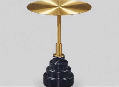 Beistelltisch Stůl Design Luxus Stoly Nábytek Nerezová ocel Kulatý Kov Zlato