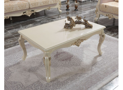 Couchtisch Obývací stůl Konzolový stůl Beige Dřevěný stůl