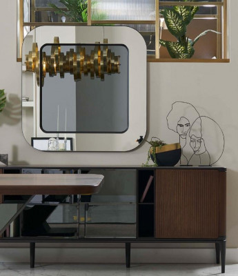 Stůl jídelní skupina jídelna set jídelní nábytek 9dílný dřevo hnědá table