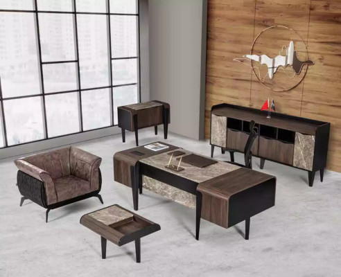 Kancelářský nábytek Luxus psací stůl Aktovka Obytná skříň Nová Moderní sestava