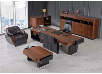 Velká kancelářská skříň Sideboard Luxus dřevěný nábytek vybavení pracovny regál