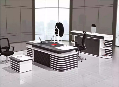 Bílé kancelářské nábytek pracovní pokoj nábytek kompletní set Office moderní nábytek.