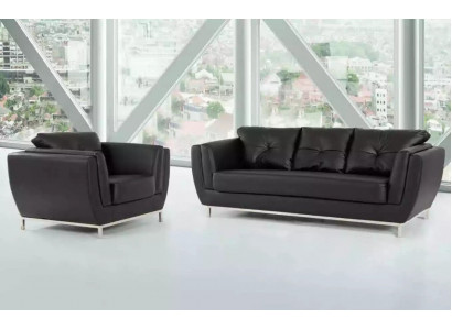 Sofa Garnitur Luxus 3+1 křeslo tří-sedačka křeslo sedadlo sestava Moderní