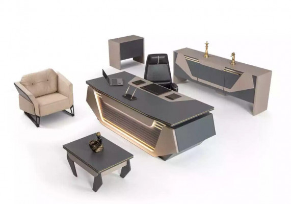 Luxus ředitelský stůl stůl xxl 260x100 designérské zařízení moderní stoly