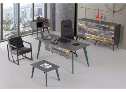 Pracovní kancelářní sada kompletní kancelářský nábytek psací stůl kancelářská skříň luxus