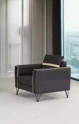 Sofa sety Nábytkové textilní třísedák Křeslo Designérský nábytek 2 kusy