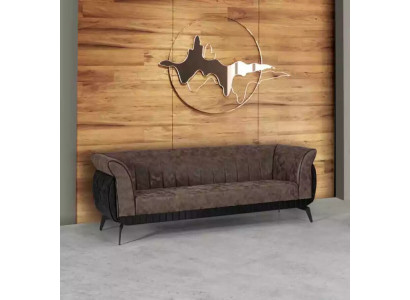 Hnědá třímístná pracovním pokojová pohovka luxusního designu设计師家具辦公室沙發Brauner Dreisitzer Arbeitszimmer Sofa Luxus Designer Mobel Buro Couch.