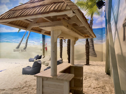 Bar Pult Domácí bar Zahrada Barový stůl Pult Stojan na stůl Barový stůl s přístřeškem 300x130x270