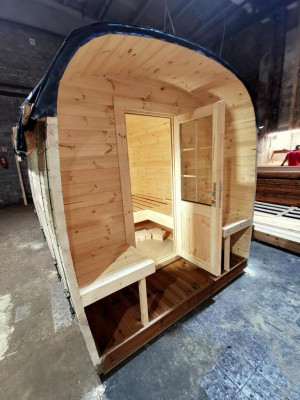 Sauna z borovicového dřeva sušená sauna zahradní sauny na venku 300x230x270