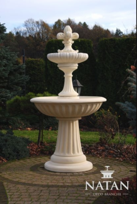 Zahradní fontána Zierbrunnen Springbrunnen 171cm socha fontány zahradní dekorace Fontaine rybník Nový