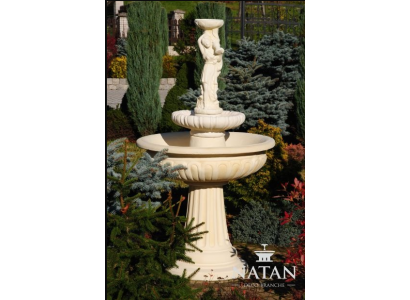 Kašna s žábím studánkem, kamenná kašna zahradní fontána Fontaine 164cm