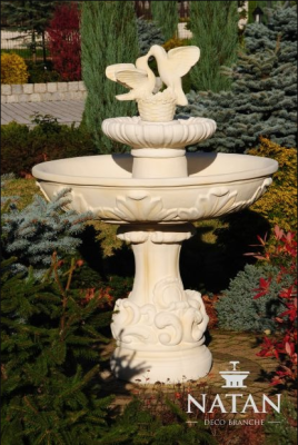 Přeloženo z němčiny do češtiny: Fontána na jaře Fontána s žábami Kašna Kamenná kašna Zahrady Fontaine 155cm