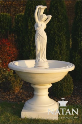 Zdobená fontána, fontána sochy, vana, záhradná fontána, fontána, rybník, nový.