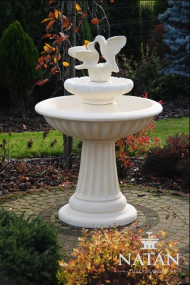 Zahradní fontána Springbrunnen 136 cm socha Fontaine jezero Dekorace Nová