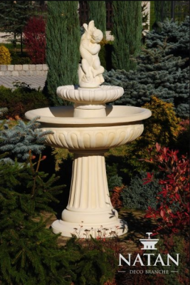 Pramen žabí fontána kamenná fontána fontána Fontaine 154cm zahradní fontána