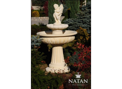 Fontána s žabím vypravěčem, zahradní fontána, Fontána Fontaine 154 cm kamenná fontána