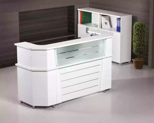 Nábytek do kanceláře Recepce Přední část Bílý nábytek do pracovny Kantor