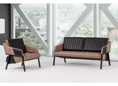 Designer Beige Souprava Pohovka Dvousedák Křeslo Osvěžovna Potah 2+1