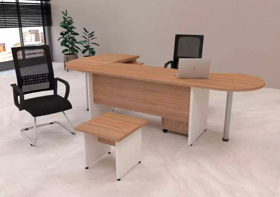 Designer Set 2 po Moderní kancelářský kout kompletní rohový stůl