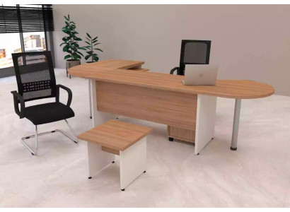 Designer Set 2 po Moderní kancelářský kout kompletní rohový stůl
