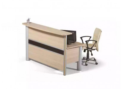Přijímací kancelář, pracovna, kancelář, vybavení, kancelář, moderní designové recepční stoly.