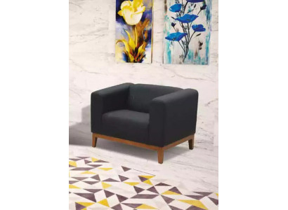 Pracovna Černá Křeslo Luxusní Sedadlo Polstrovaný Látka Textil Nábytek 92x77x65