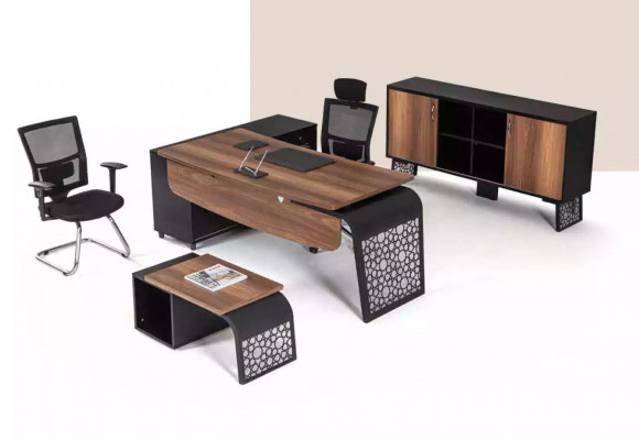 Moderní regál s pracovním designem skříně kancelářský nábytek.