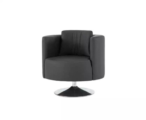 Büromöbel Sessel Luxus Schwarz Sessel Polster Textil Modern Design Lehnstuhl