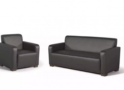 Černé křeslo kancelářský nábytek Moderní designérské sedadlo Textilie pracovna