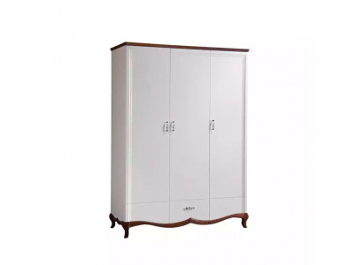 Moderní design bílé šatní skříně s šuplíkem, nový design dřevěných skříní
