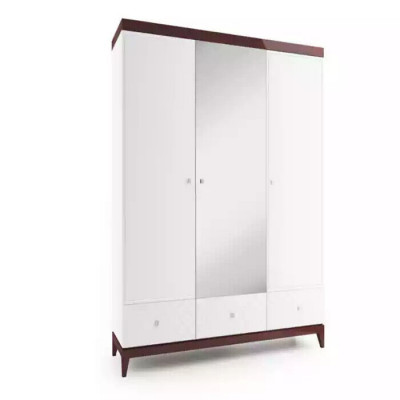 Designer lesklá skříň šatník skříně ložnice nábytek dřevo luxus bílá