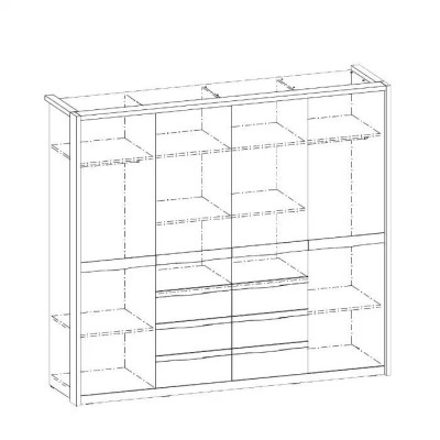 Skříň Ložnice Skříně Bílá Šatní Skříň Moderní Dřevo Luxusní