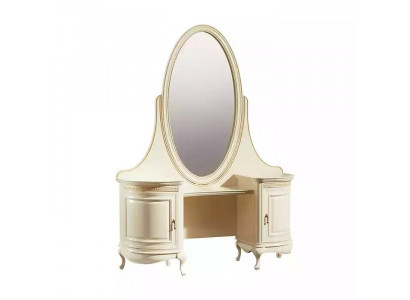 Šminkovací stolek Zrcadlo Ložnice Luxusní nábytek béžová konzoly Sideboard Stůl