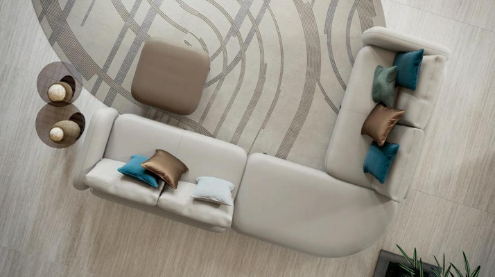 Taburet design dřevo Italský nábytek Luxus obývací pokoj Podnožka Bizzotto Nový