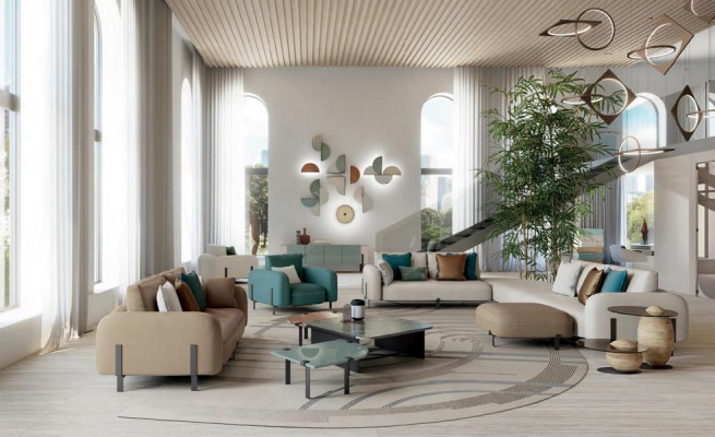 Taburet design dřevo Italský nábytek Luxus obývací pokoj Podnožka Bizzotto Nový