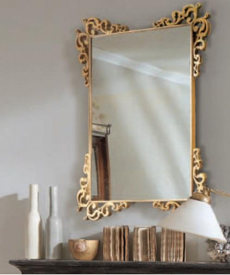 Luxus zlaté zrcadlo Moderní design Bílé zrcadlo nábytek Bizzotto Nové zrcadlo