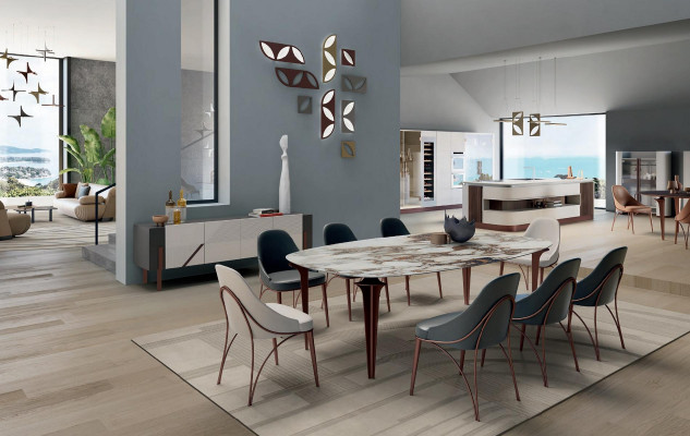 Konferenční stoly Luxusní skleněné stoly Konzolové designové stoly Italský nábytek Set 2x