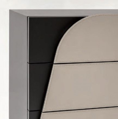 Ložnice noční stolek s 3 zásuvkami Dřevo Italský nábytek Design Bizzotto